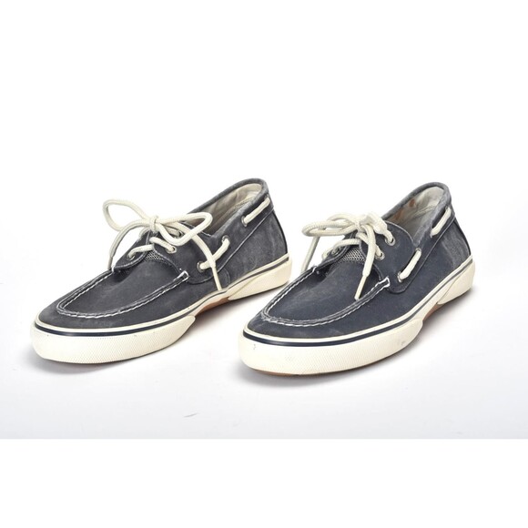 Sperry Top Sider Halyard Men's Blue Denim Canvas Slip Size 10 - Picture 2 of 6